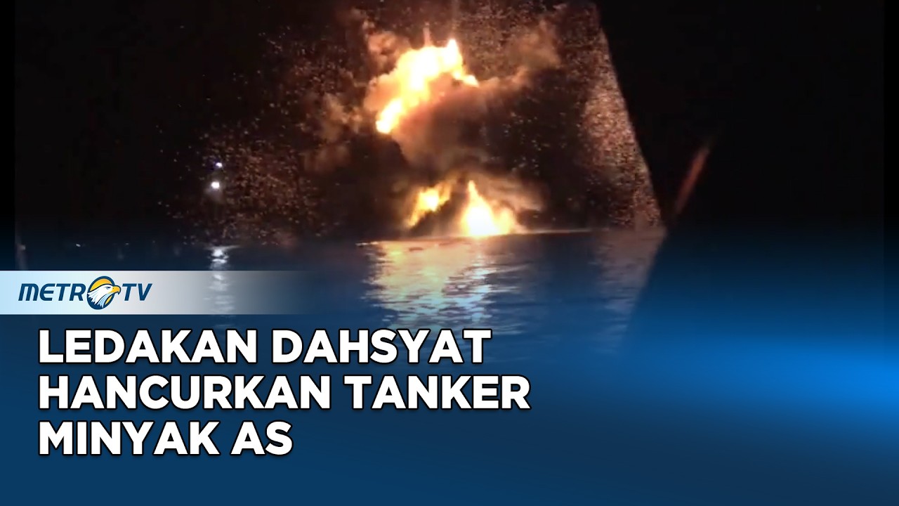 IRGC Serang Tanker Minyak AS di Teluk Utara, Ledakan Hebat Terekam