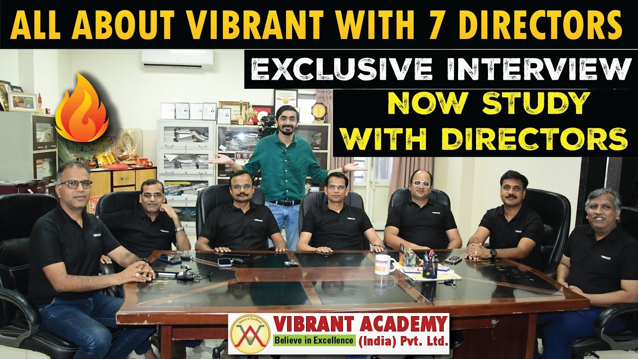 Vibrant Directors Exclusive Interview | About Toppers | Guidance for Student's  | For IIT-JEE..!!🔥