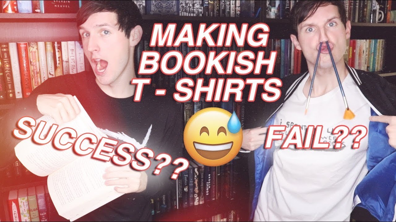 MAKING DIY BOOKISH T-SHIRTS!!