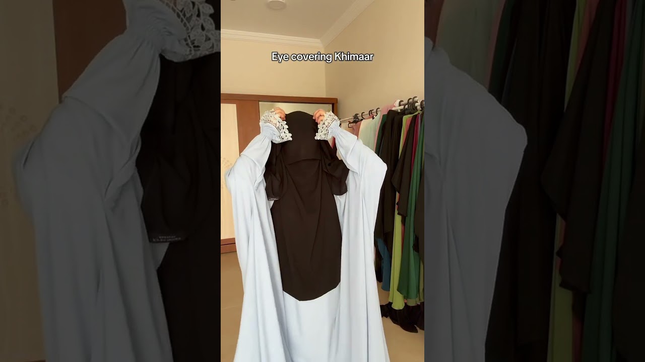 How to wear eye covering khimaar #abaya #abayaniqab #hijab #simple #tutorial #khimar