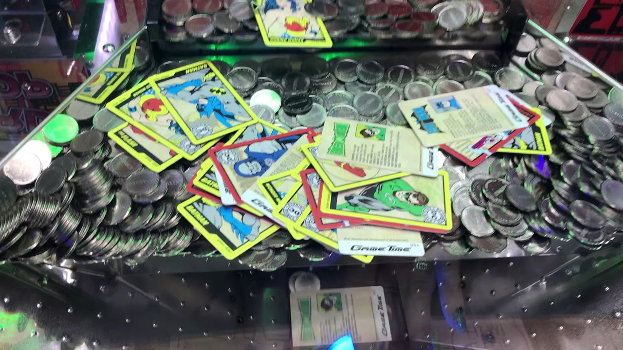 DC Comics Coin Pusher Arcade Game - Did I Discover a Game Hack?