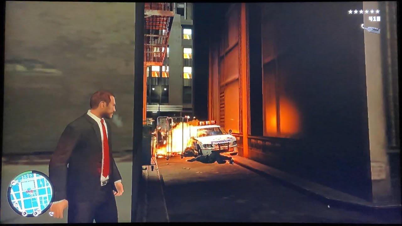 GTA 4 - Niko Failed to Escape from the Police + 6 Star Rampage