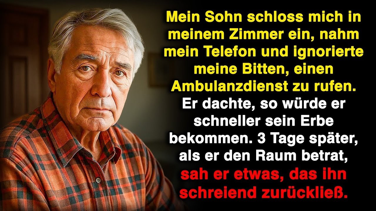 Mein Sohn sperrte mich im Zimmer ein, nahm mein Handy und ignorierte meine Hilfe!