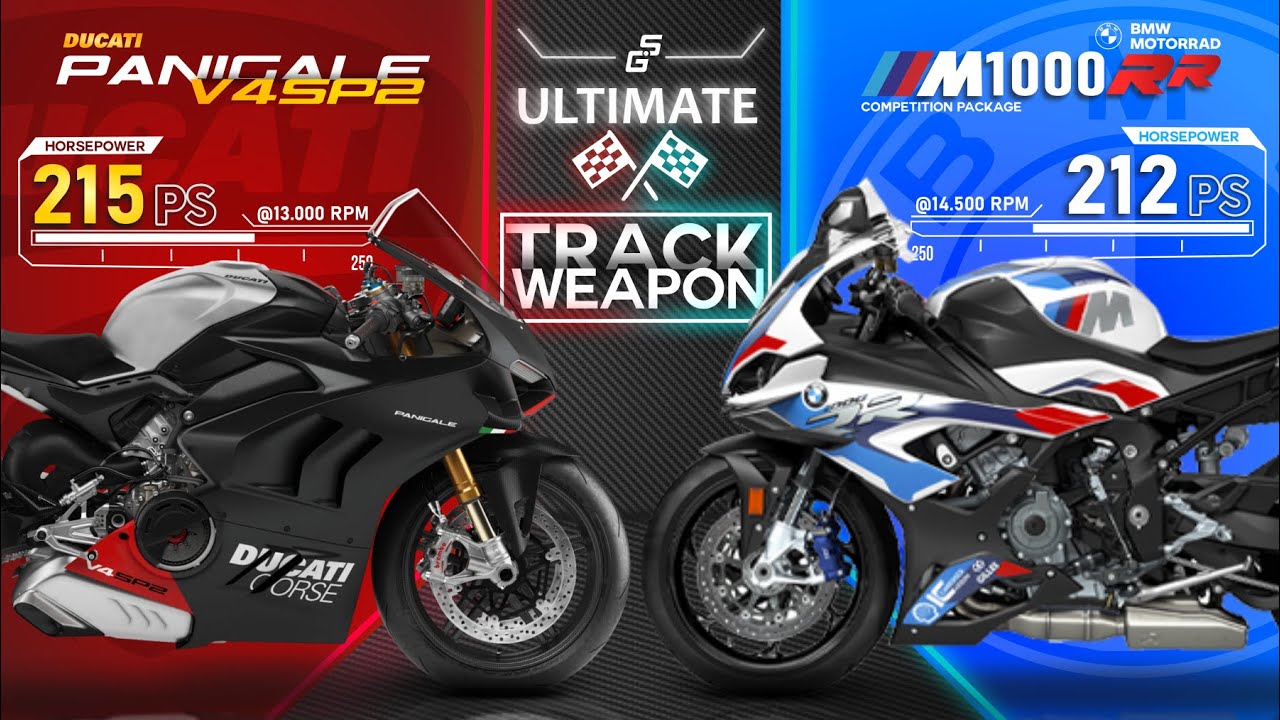 2022 Ducati Panigale V4SP2 vs BMW M1000RR ┃The Ultimate Track Weapon