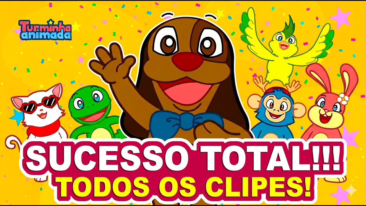 Turminha Animada 1 -  &Aacute;lbum completo  - Desenho animado infantil e m&uacute;sica para as crian&ccedil;as