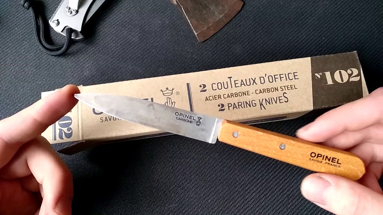 Кухонный нож по цене чашки кофе в Париже, Opinel 102, Сarbon steel