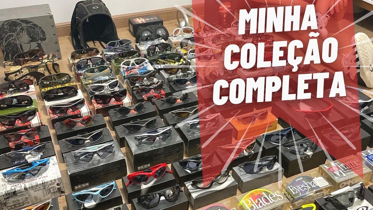 MAIS DE 100 ÓCULOS! MOSTREI TODOS 1 POR 1 | MINHA COLEÇÃO OAKLEY COMPLETA