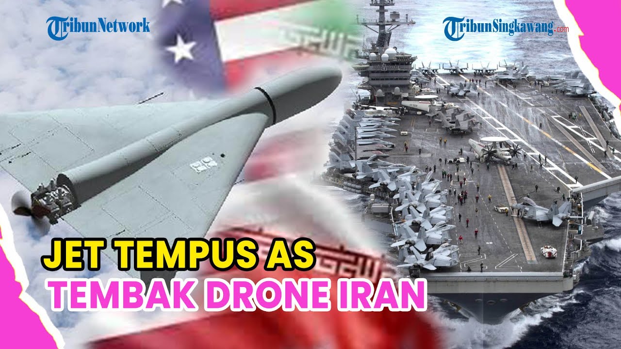 🔺JET TEMPUR AS TEMBAK JATUH DRONE IRAN, SEMPAT DEKATI USS ABRAHAM LINCOLN