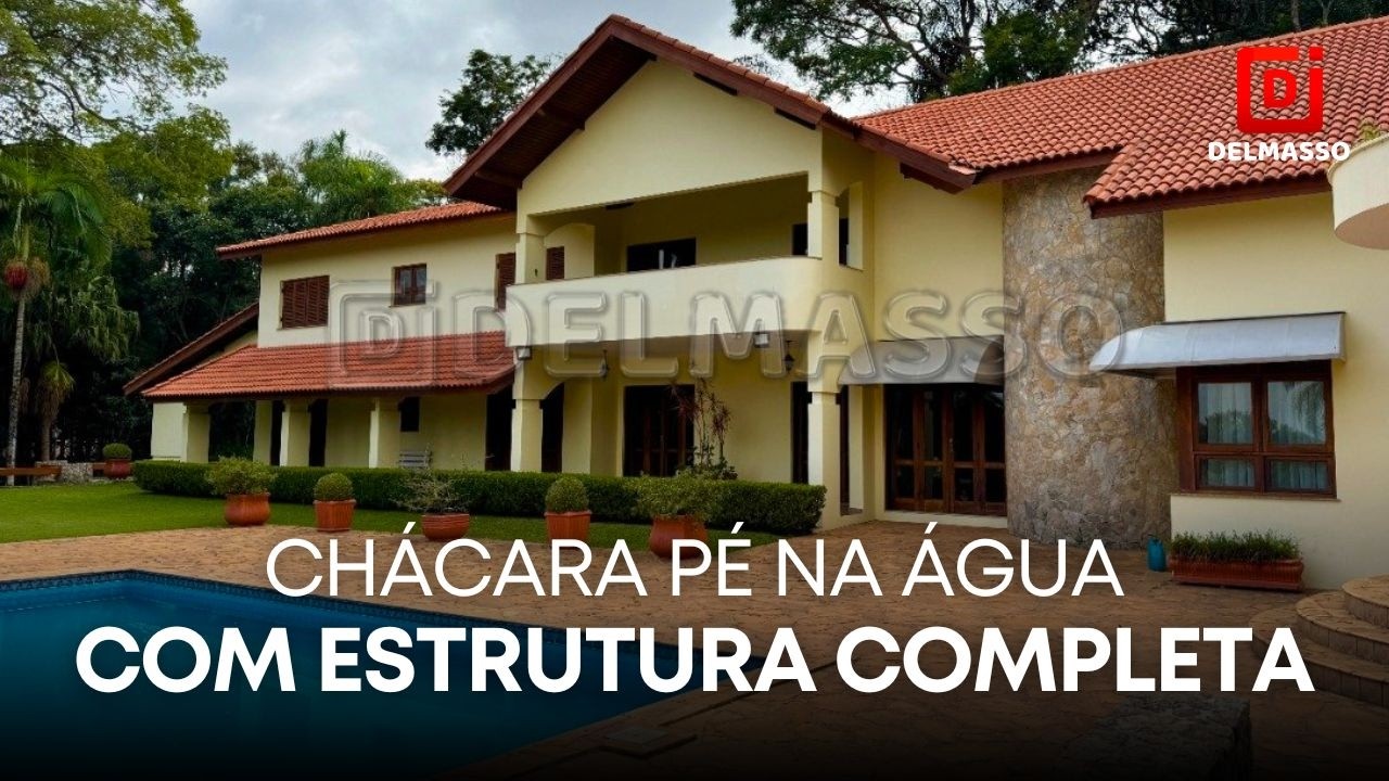 Chácara Pé na Água com Estrutura Completa e Paisagismo Impecável em Ibiúna-SP!