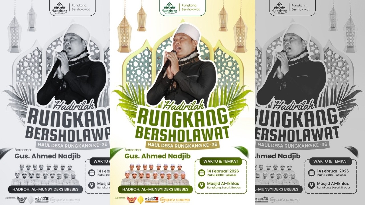 🔴LIVE STREAMING RUNGKANG BERSHOLAWAT | HAUL ALMARHUMIN DUSUN RUNGKANG | SABTU, 14 FEBRUARI 2026