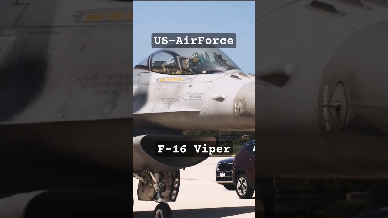 Female Pilot of F-16 Viper 