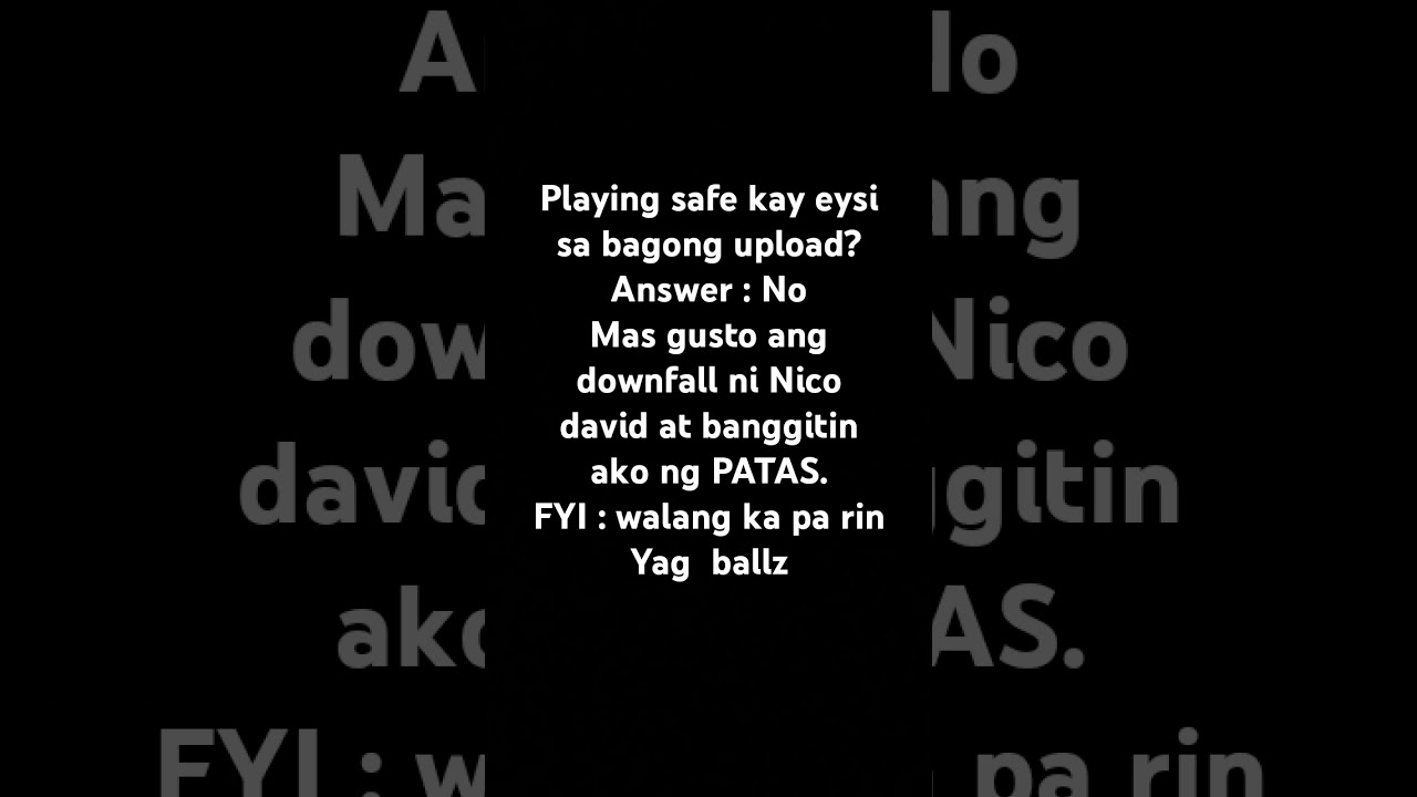 @TheRealEysi bagong upload? super lie and boring #646