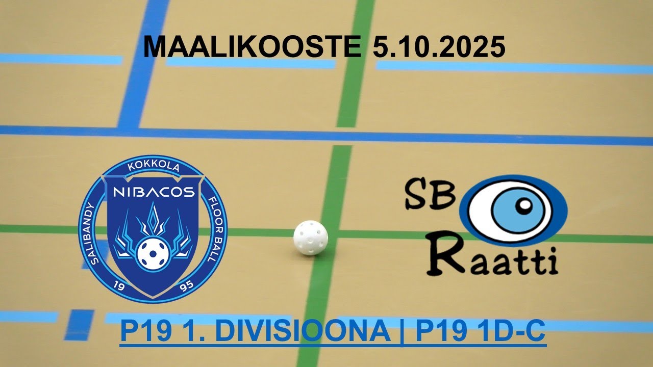 Maalikooste P19 I-divari: Nibacos vs SB Raatti 5.10.2025