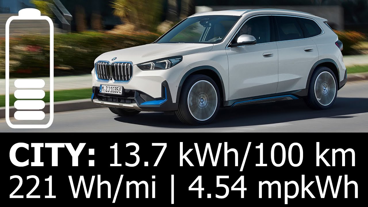 BMW iX1 xDrive30 CITY energy power consumption economy test range mpkWh kWh/100 km urban traffic jam
