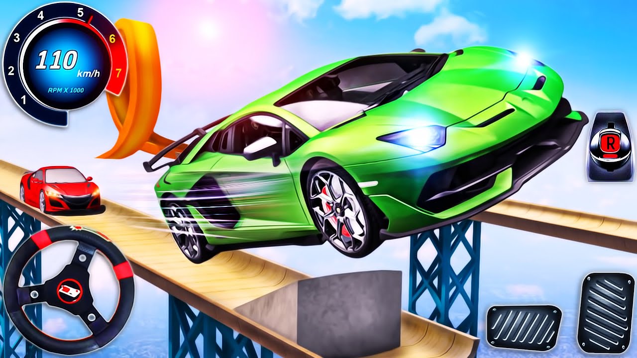 Mega Ramp Car Racing Master Simulator - GT Impossible Sport Car Racing 3D - Android GamePlay #3