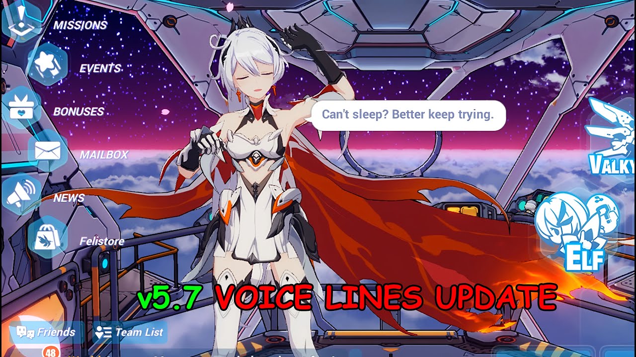 [v5.7] Kiana (HoF) voice lines update bridge duty Subtitle (ID/ENG) - Honkai Impact 3rd