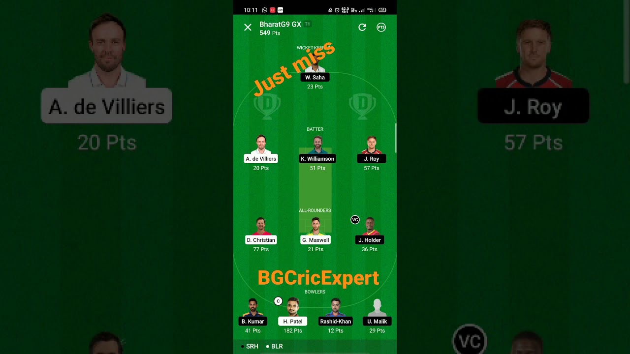 D11 teams GL teams Free prime BGCricaExpert
