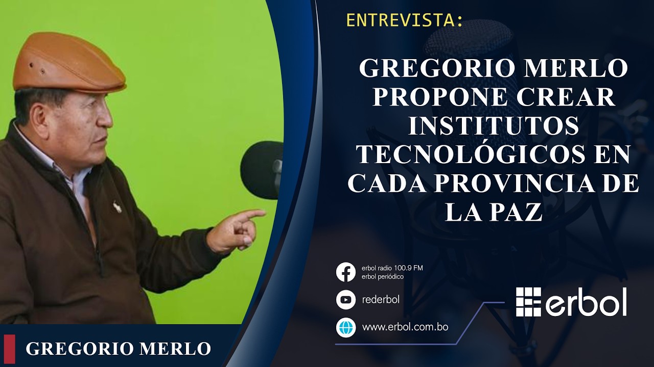 Gregorio Merlo propone crear institutos tecnológicos en cada provincia de La Paz