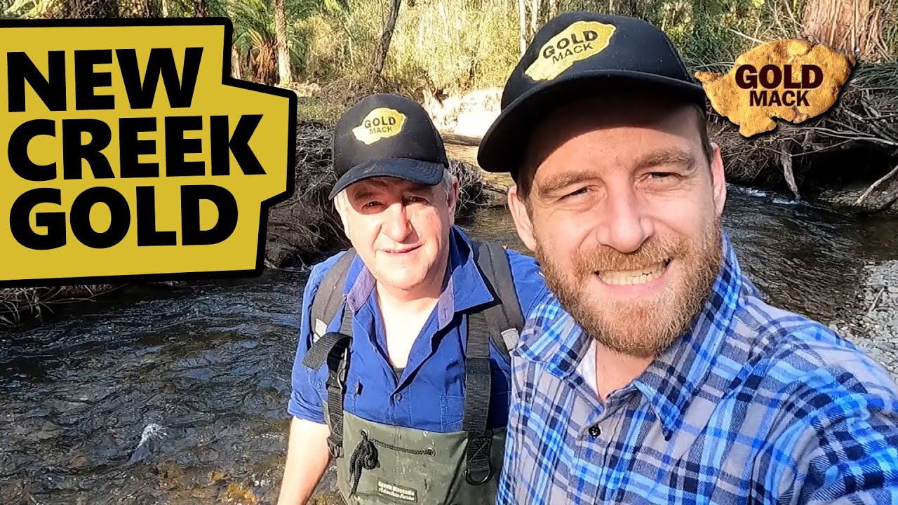 Gold Nugget Prospecting the New Creek Round 3 Highbanking