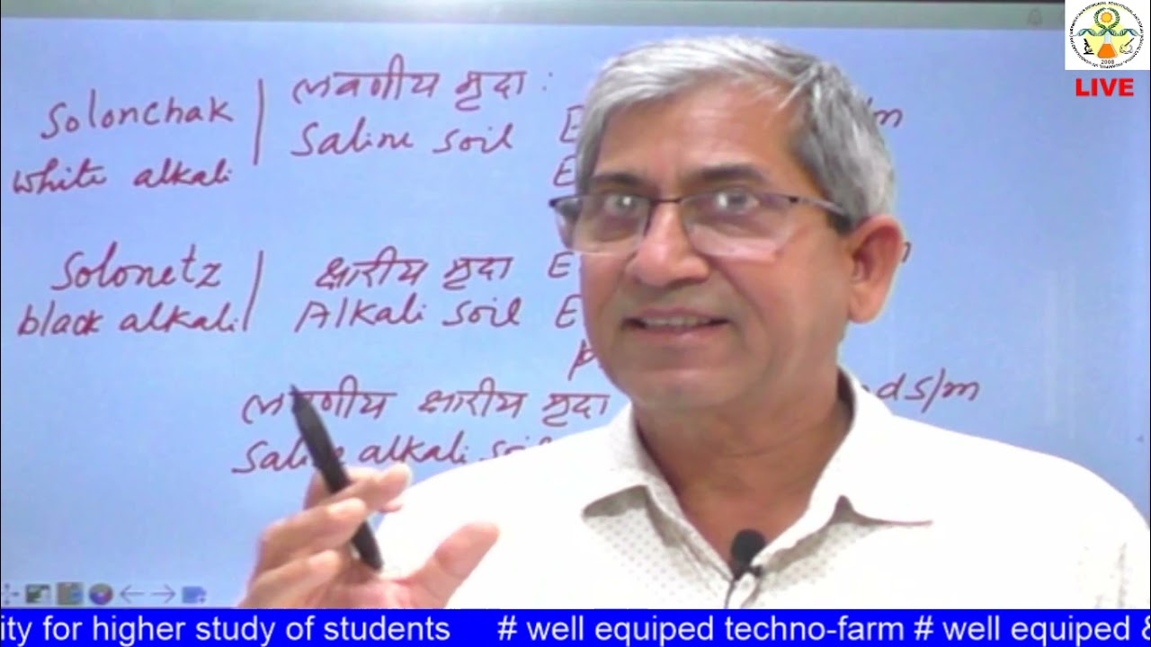 SSAC 221 Lecture  1 Reclamation and Management of Saline & Sodic Soil