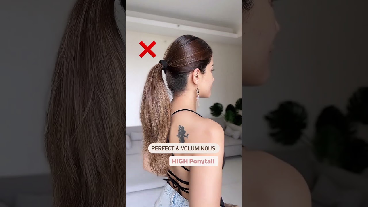 Voluminous High Ponytail Hack 👌🏼 | @KnotMePretty