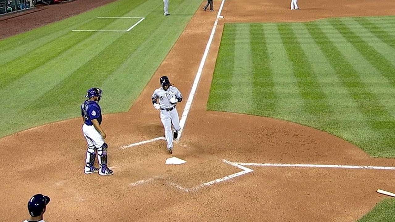 MIL@COL: Aoki's knock to left scores Crew's first run