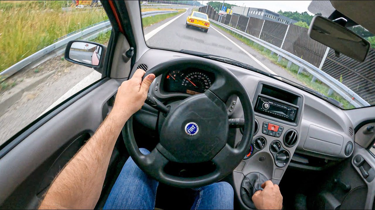 2004 Fiat Panda [1.1 54 HP] 0-100, TOP SPEED| POV Test Drive #818 Joe Black