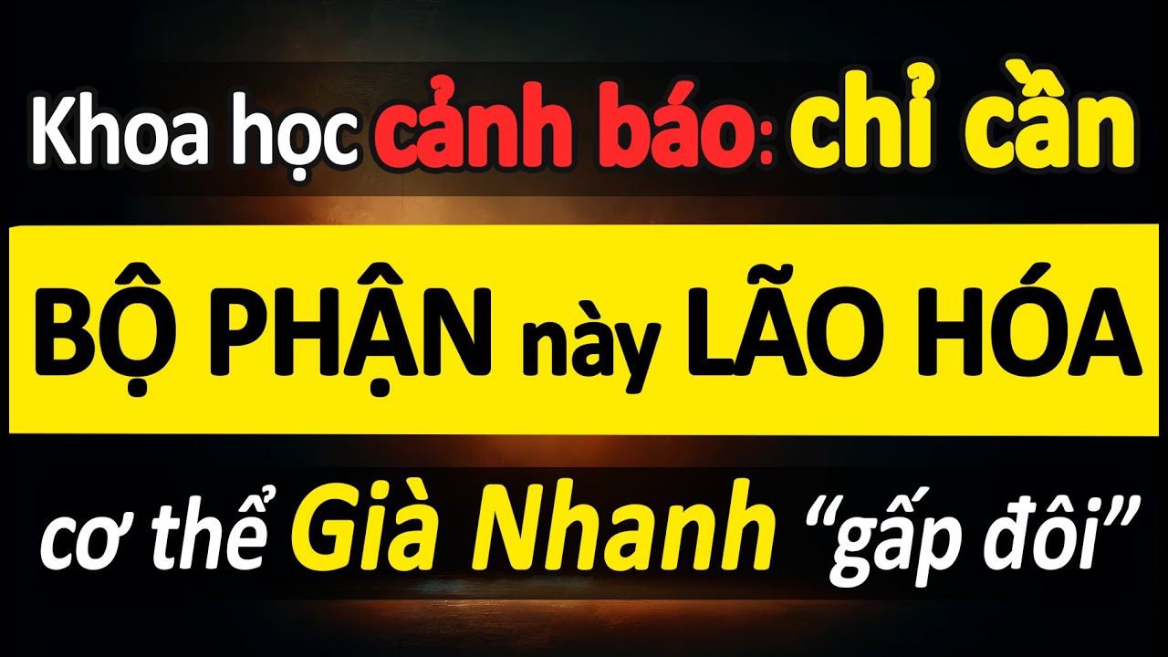 Khoa Học Cảnh Báo: Chỉ Cần Bộ Phận Này Lão Hóa, Cơ Thể Sẽ Già Nhanh Hơn Tuổi Nhiều Lần