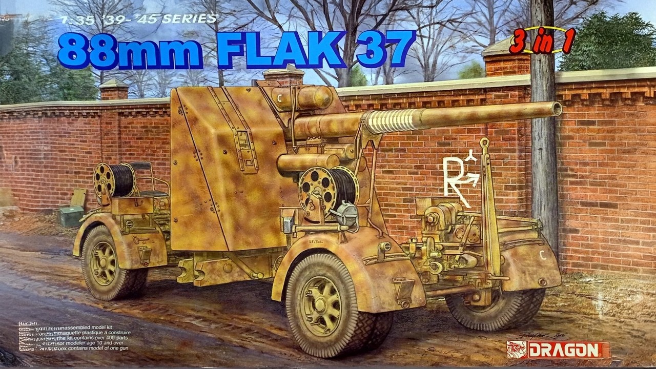 🔥 Сборка 88-мм пушки Flak 37 началась! | Набор Dragon 6287 | Часть 1