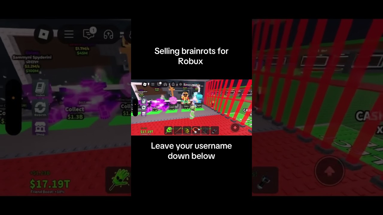 Selling Brainrots For Robux 