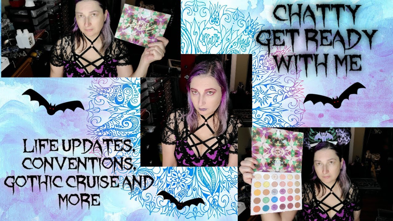 Chatty Get Ready with Me LIFE UPDATES, CONVETIONS, GOTHIC CRUISE GRWM💜🦇💜