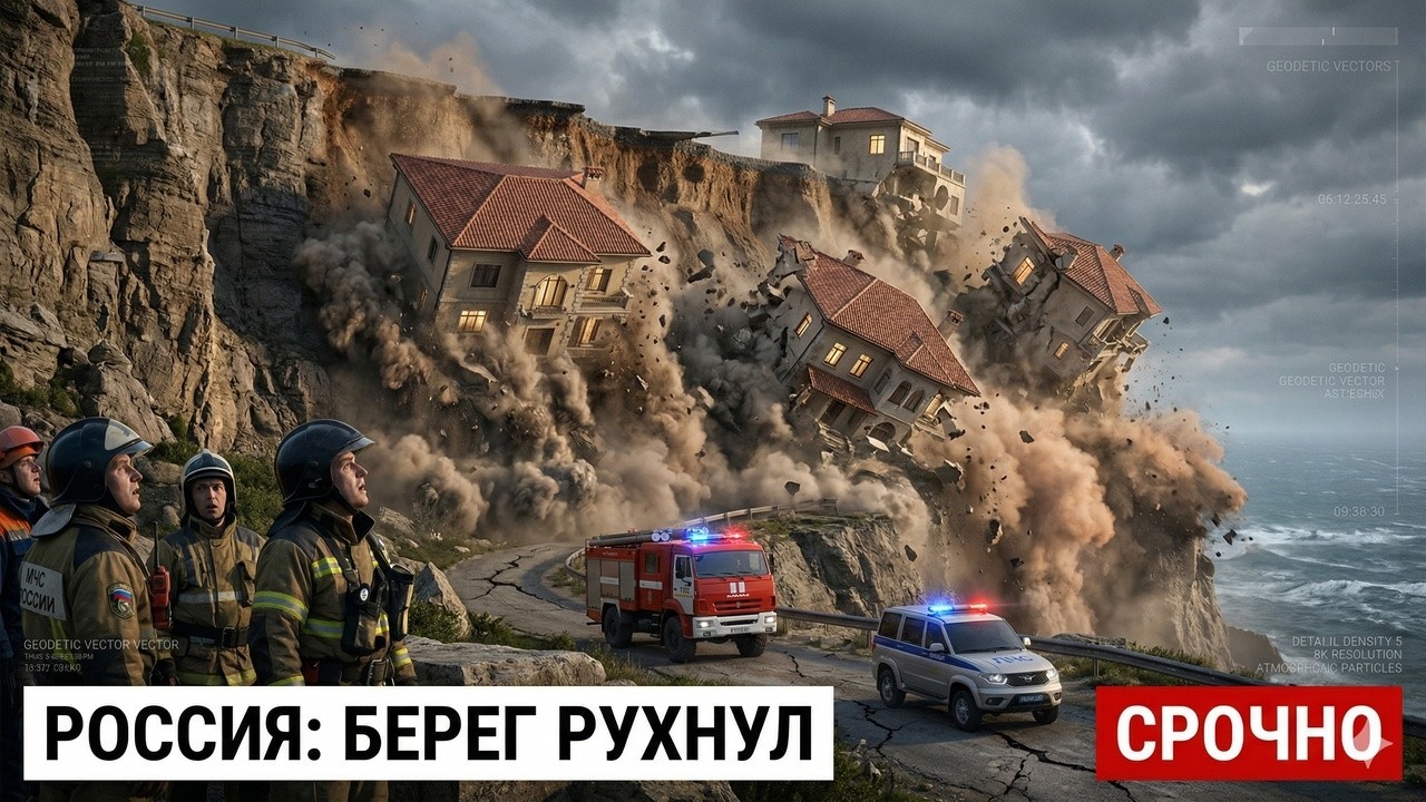 Крымское побережье РУШИТСЯ: Ущерб на ТРИЛЛИОНЫ рублей, дома ПАДАЮТ в бездну