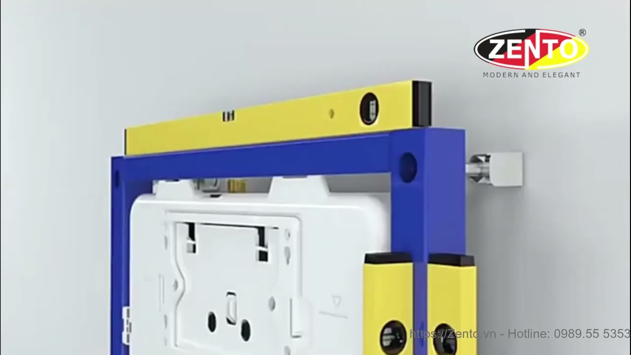 Hướng dẫn lắp đặt bàn cầu treo tường & két nước âm tường BC8882