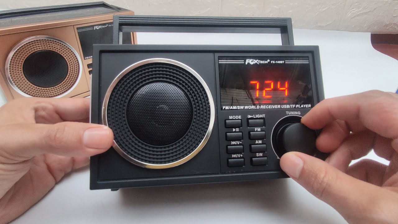 Espectacular 🔥Radio Bluetooth🤩 FOX-TECH FX-140BT AM FM SW |AUXILIAR | LINTERNA | BATERIA 1200 MAH