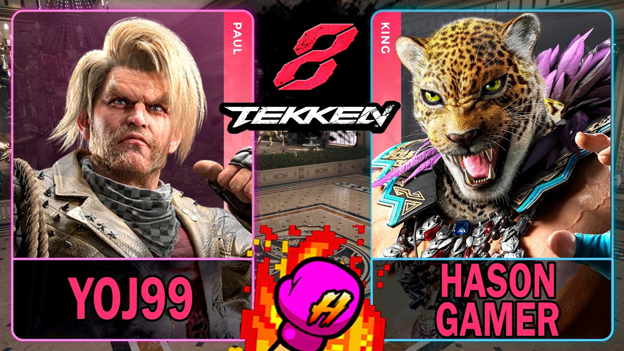 Tekken 8 Yoj99 (PAUL) VS Hason Gamer (KING)🥊 鉄拳8🥊4K 60ᶠᵖˢ🥊T8 🥊TK8🥊#tekken