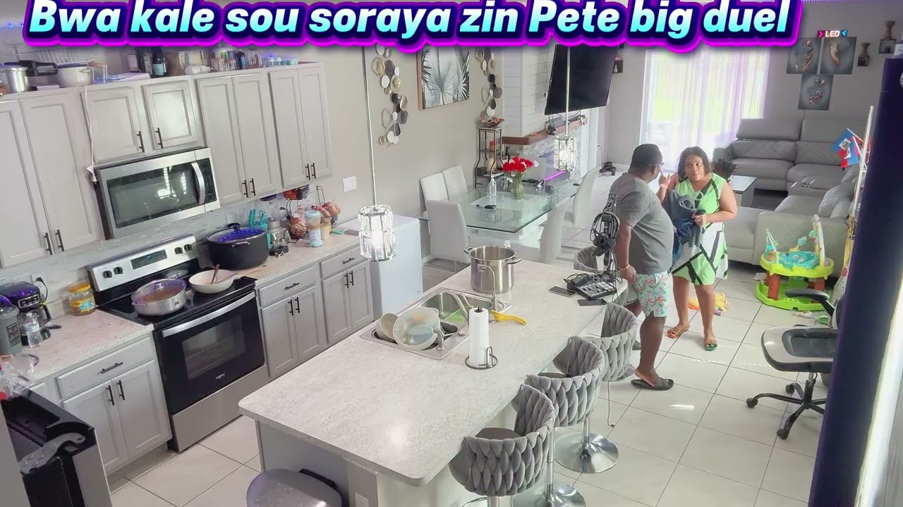 Mwen di soraya mwen pral mennen timoun yo al wè ansyen mennaj mwen soso dédouble big duel