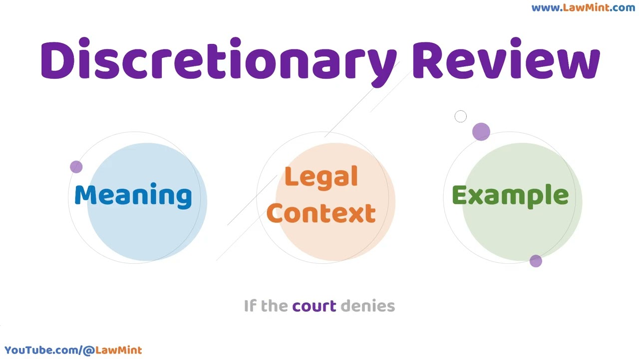 Discretionary Review Meaning Legal Context & Example Legal Terms Simplified @LawMint