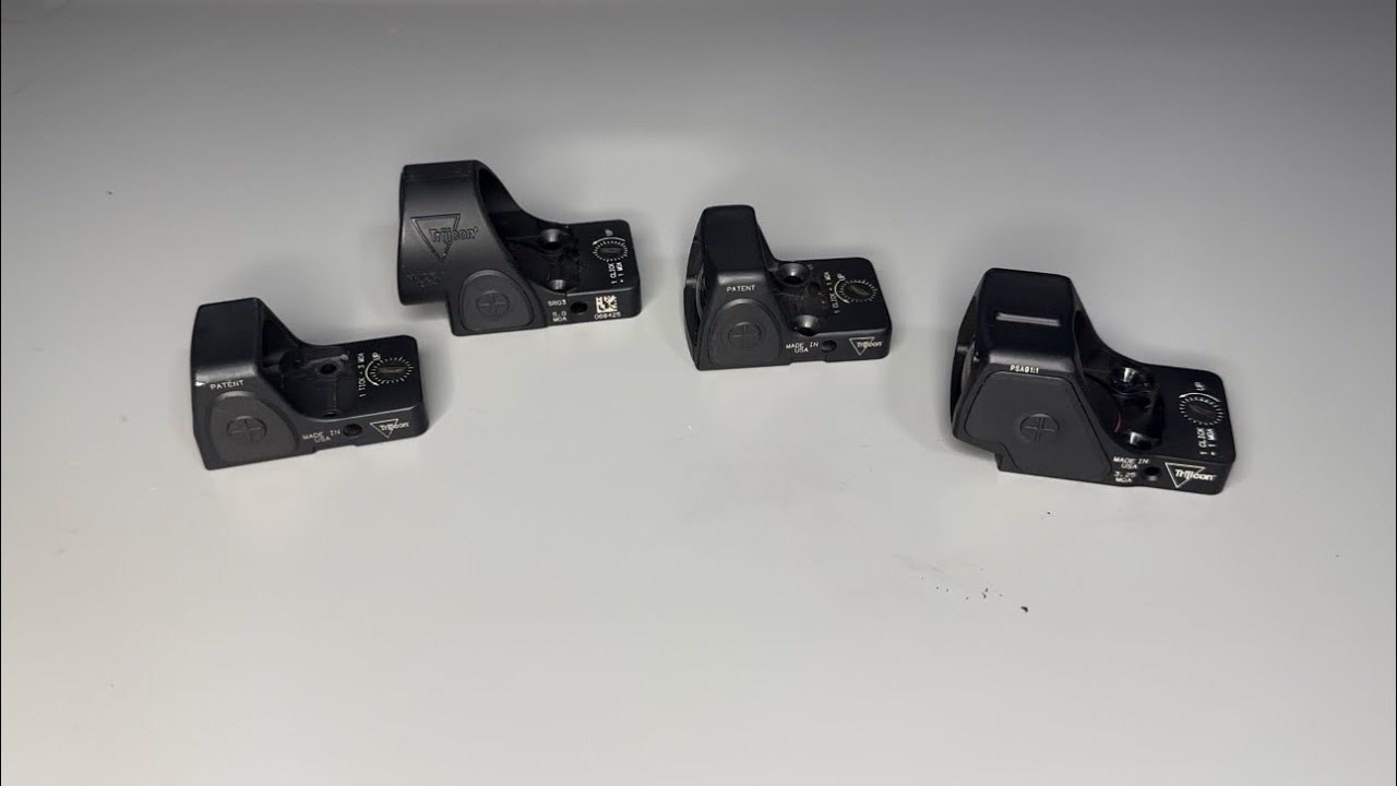 Сравнение Trijicon RMR HD, RMRcc, RMR, SRO.
