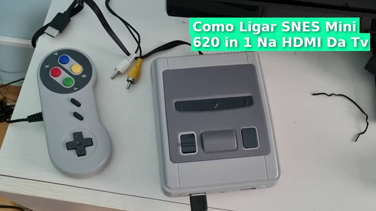 Como Conectar SNES Mini 620 in 1 Na Entrada HDMI Da Televisão