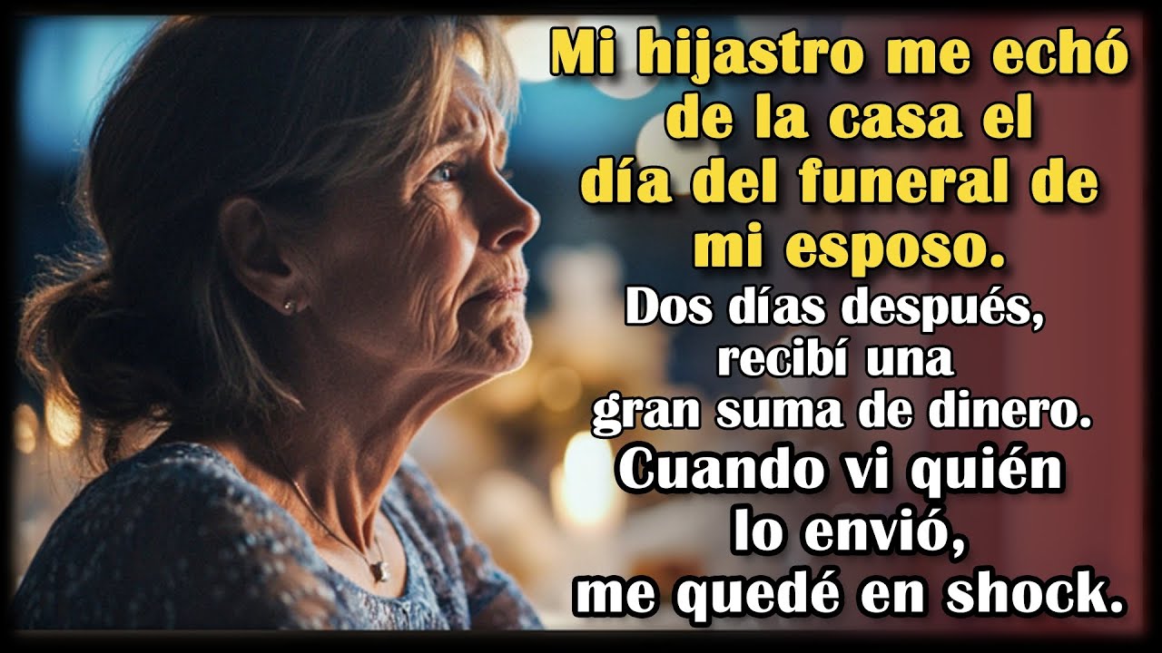 El día del funeral de mi esposo, mi hijastro me echó. Dos días después, recibí una fortuna. Era de