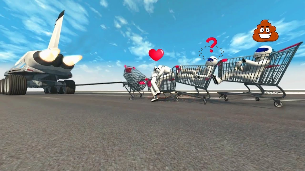 BeamNG Drive High Speed Crazy TOWING (Cars Dragging) | Crash Therapy