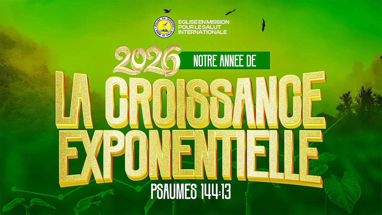 CULTE UNIQUE I DIM. 11-01-2026 I THEME: LA CROISSANCE EXPONENTIELLE  I ORATEUR: REV. EKLOU SAMUEL