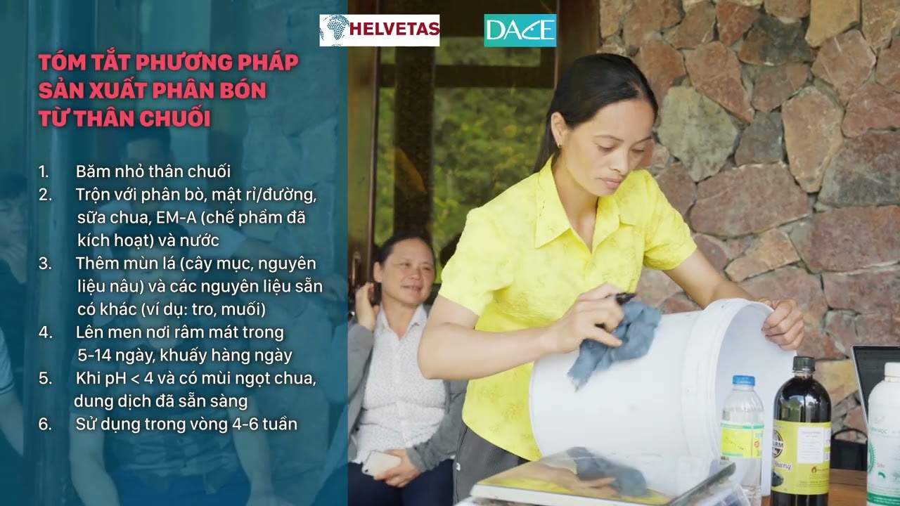 Thực hành sản xuất phân bón, sản xuất Đạm cá và phân bón Canxi từ vỏ trứng | DACE FARM