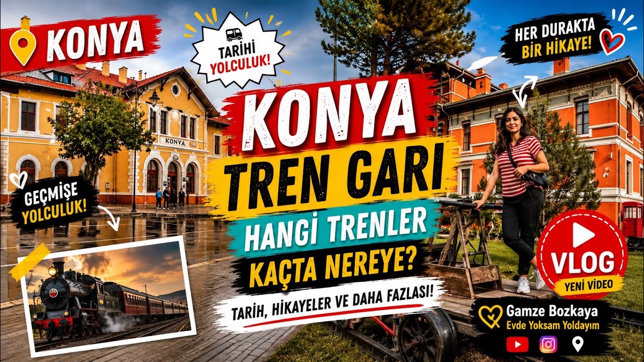 Konya Tren Garı ve Hangi Tren kaçta nereye gidiyor?