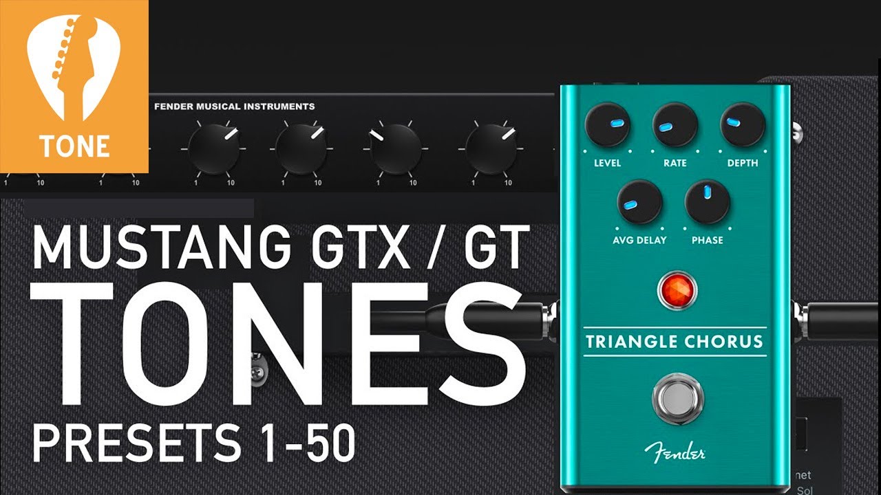 Fender Mustang GT GTX Guitar Amp TONES 1-50, using Fender Tone 3.0 app for iOS, 2020
