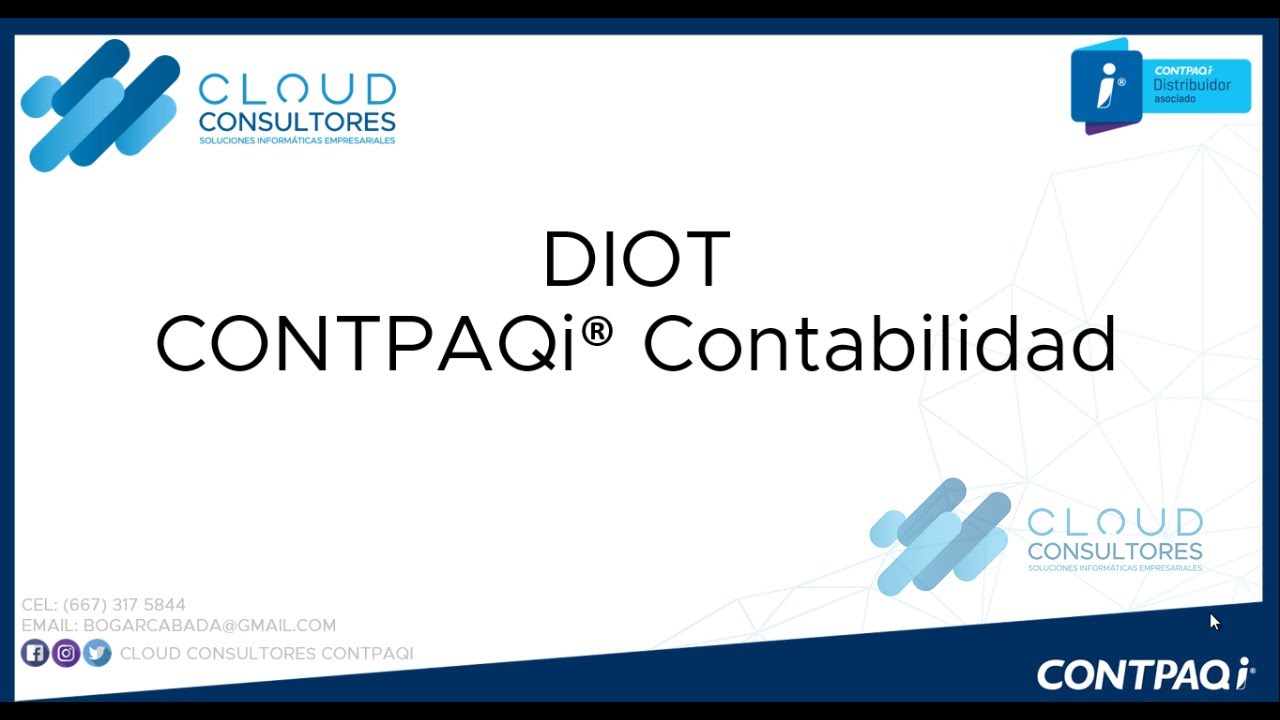 CONTPAQi CONTABILIDAD DIOT TXT