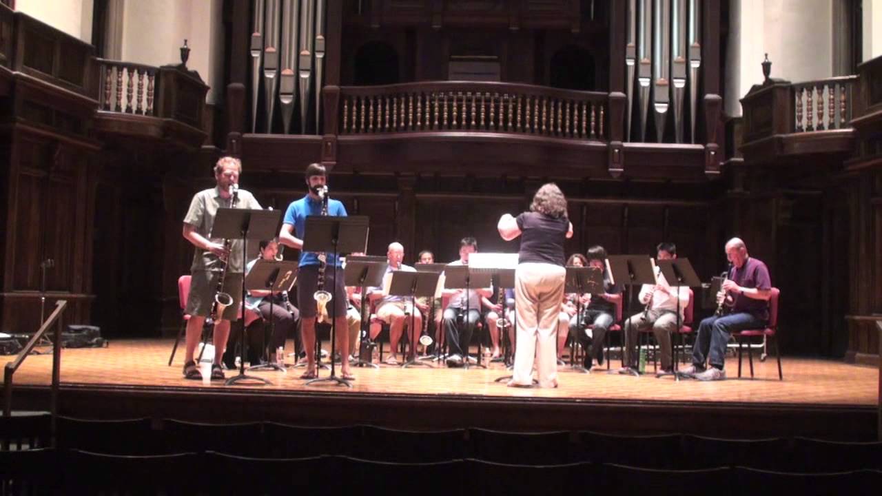 Bass Clarinet Double Concerto -- Clarinet Choir version -- Claremont Clarinet Festival 2013