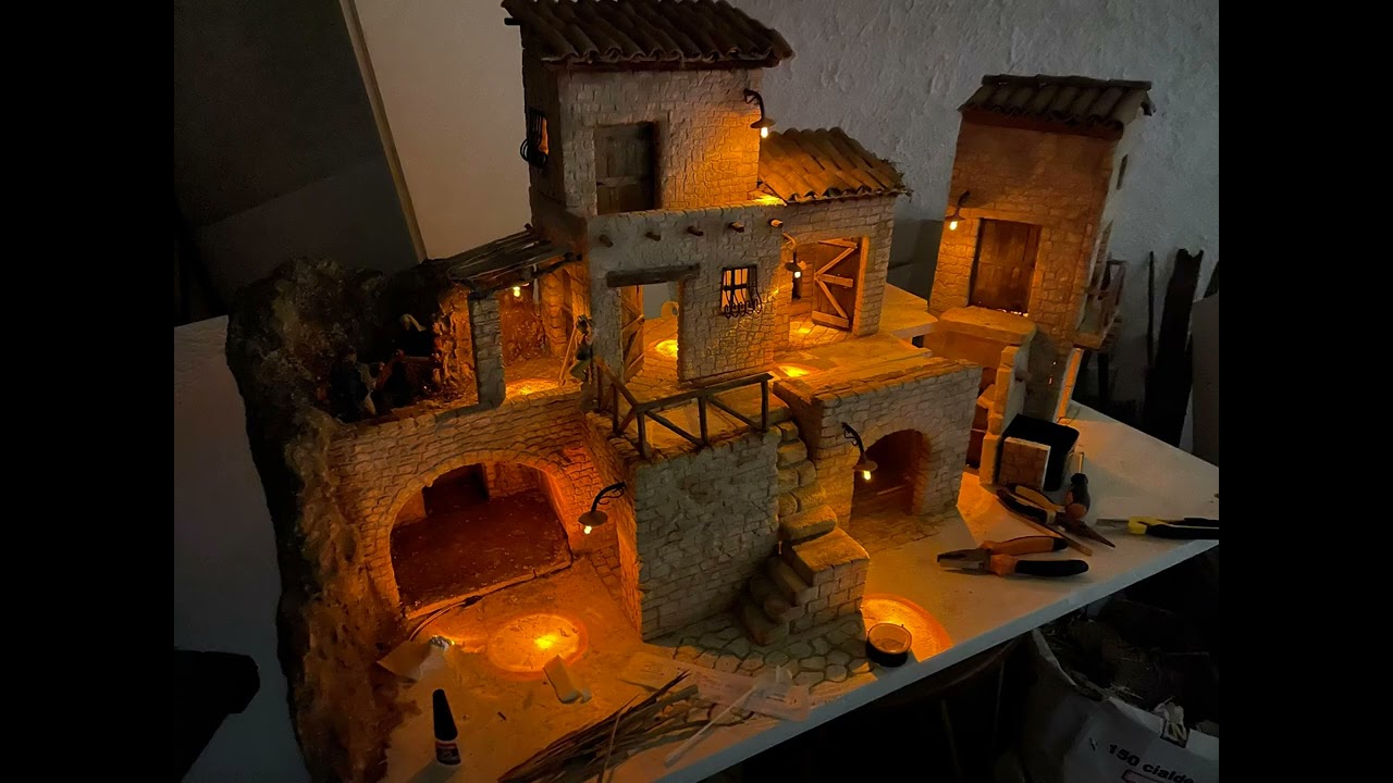 La natività in un borgo “fasi di realizzazione”