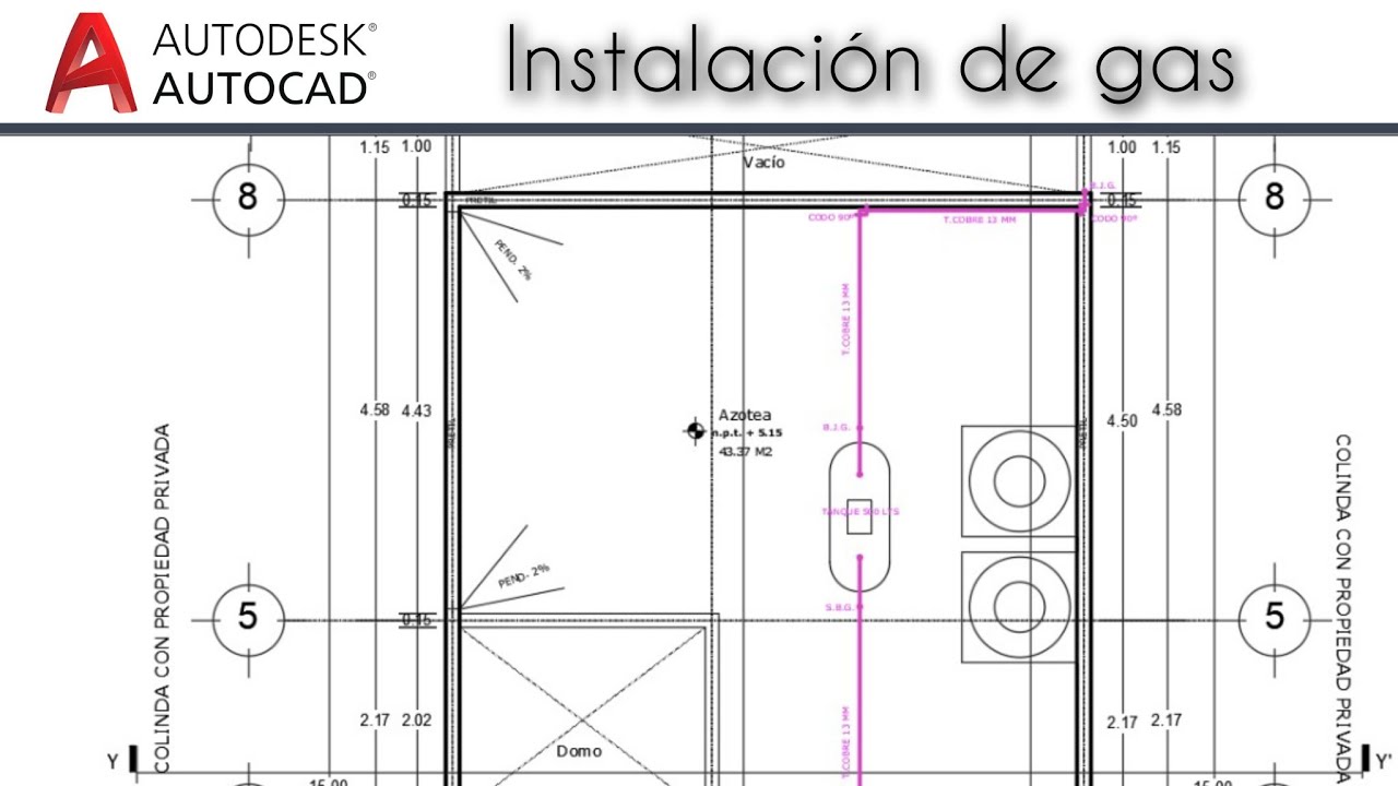 Базовый курс AutoCAD (План установки газа) 💻 ✅✏️