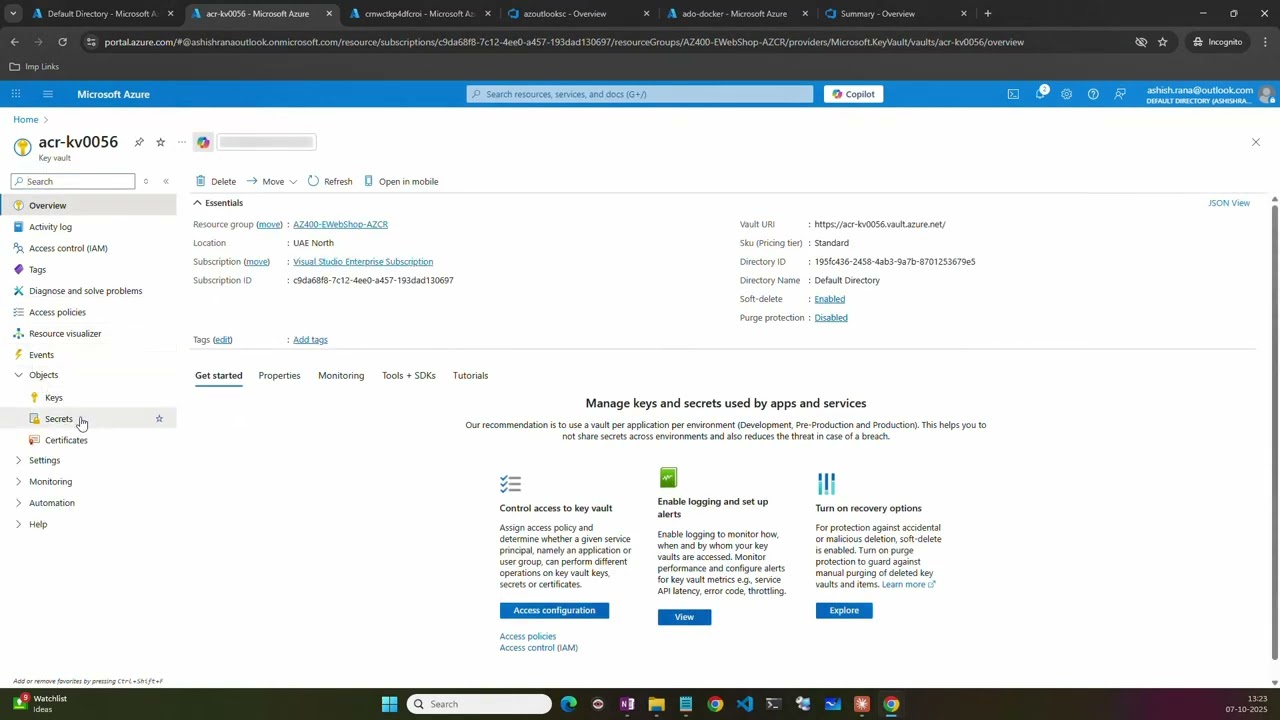 Azure KeyVault Integration ADO Pipeline